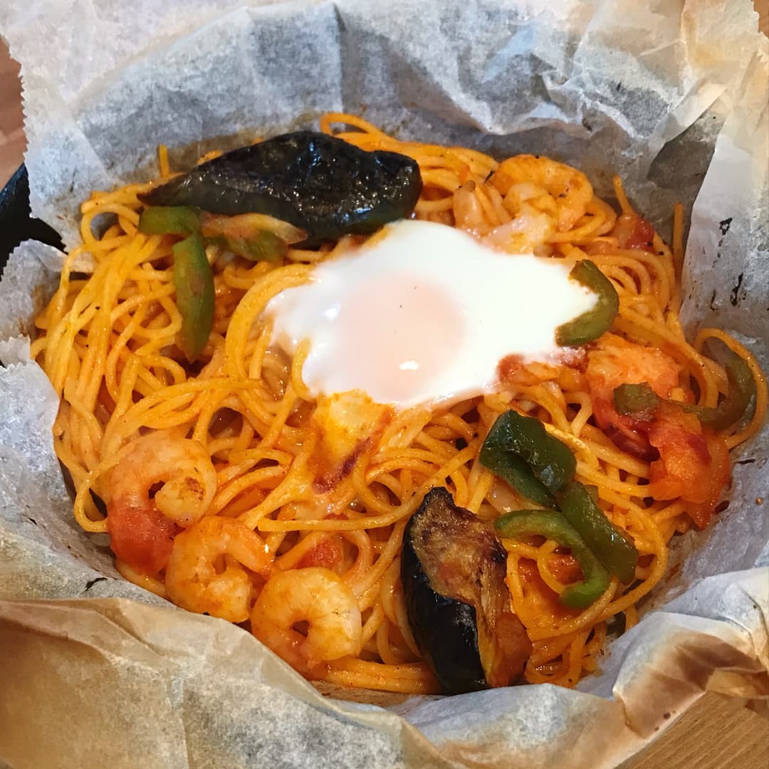 焼海老ナポリタンの完成写真