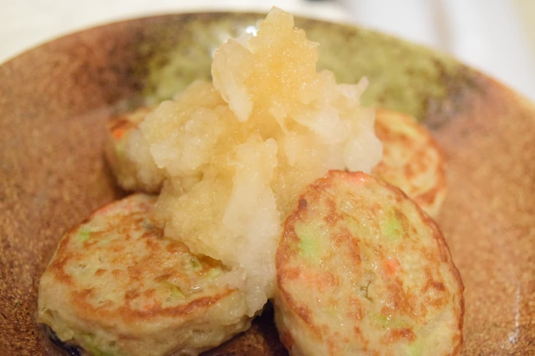 たっぷり野菜のハンバーグのおろしがけの完成写真