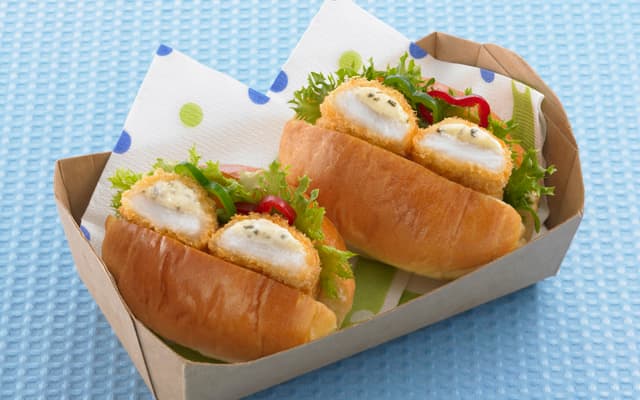 白身＆タルタルソースのフィッシュバーガーの完成写真