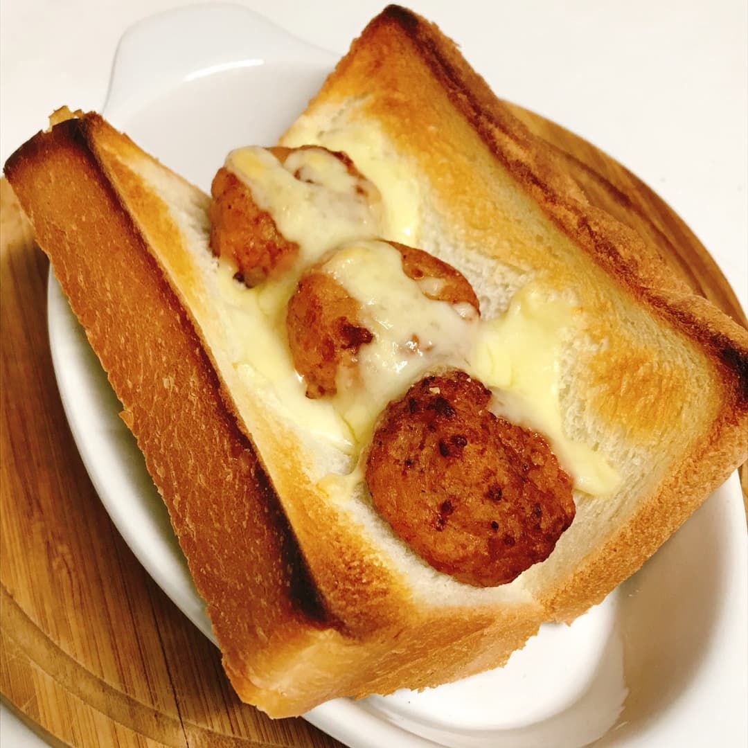 チキチキポテトチーズトーストの完成写真