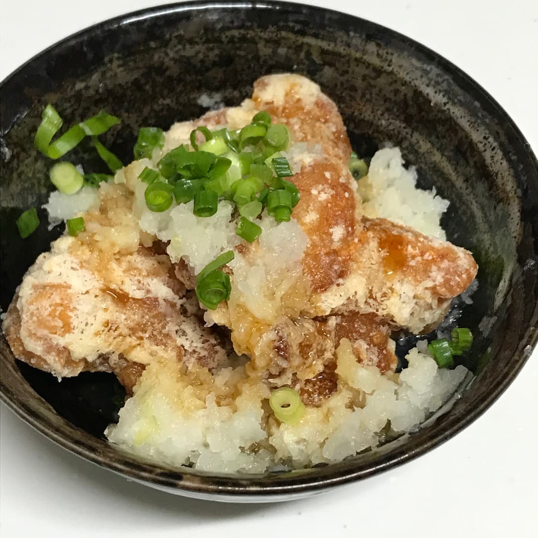 若鶏タツタのおろしポン酢の完成写真