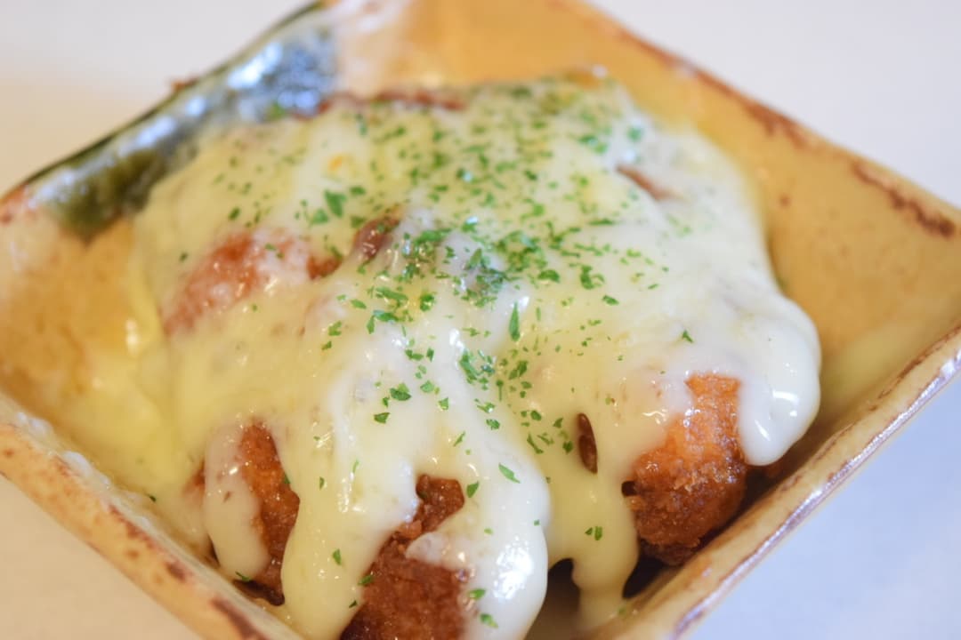 ささみソースカツのチーズ焼きの完成写真