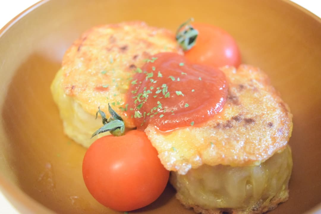 四川焼売のピカタの完成写真