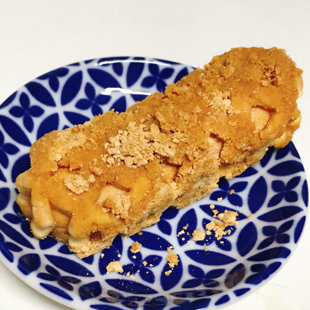 きなこ揚げパンみたいなチーズワッフルの完成写真