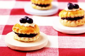 ブルーベリープチケーキの完成写真
