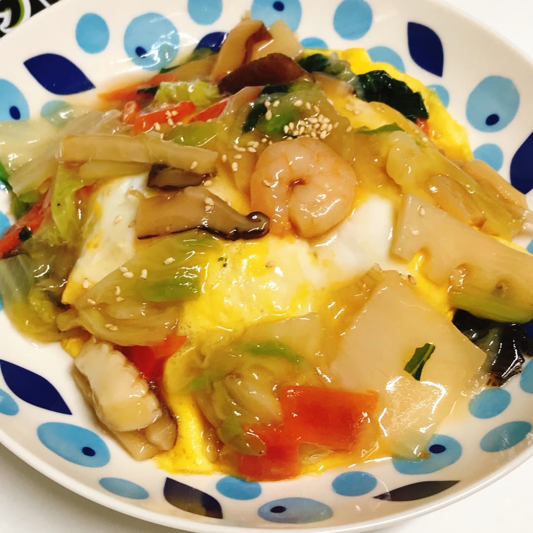 中華天津飯風の完成写真