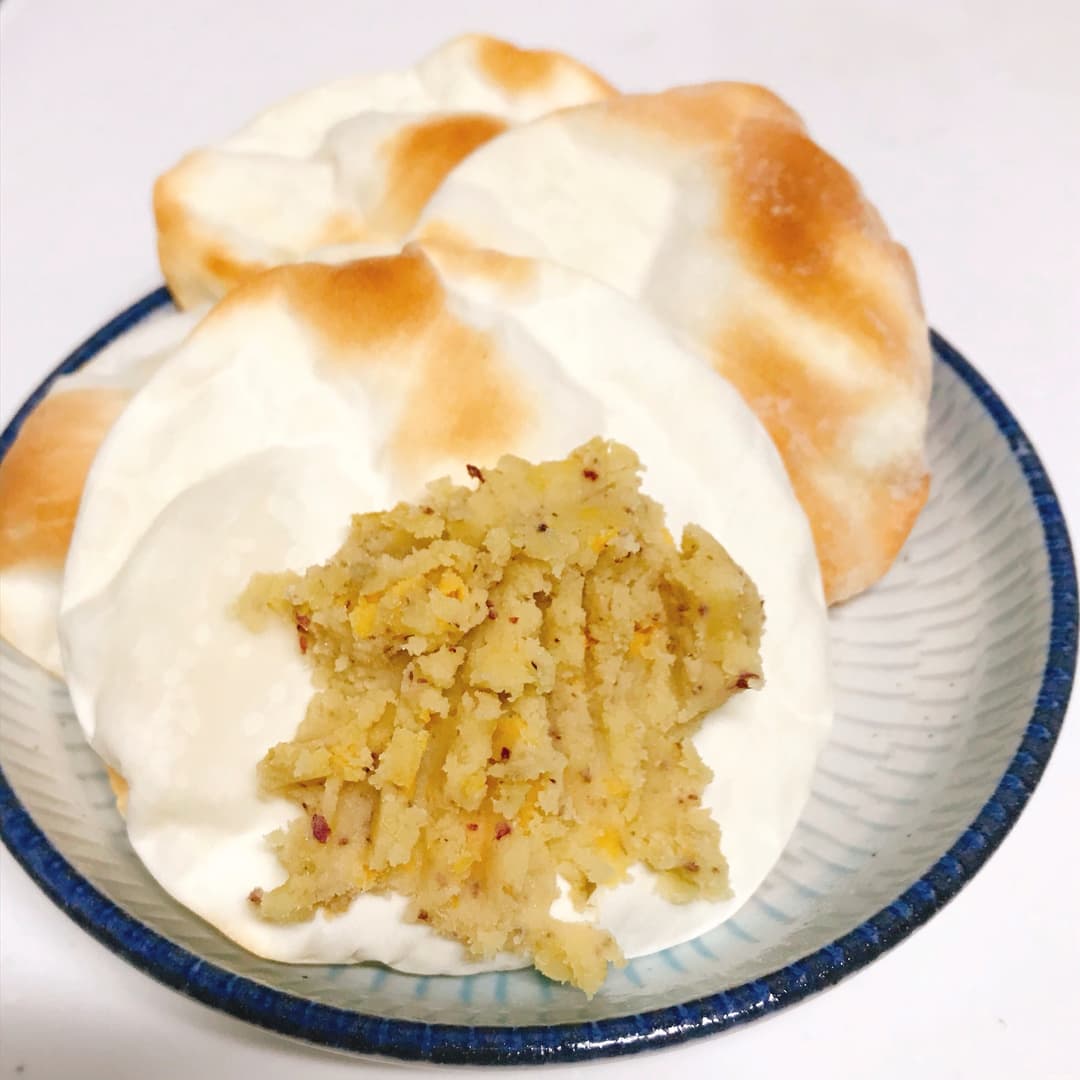 餃子の皮で作るパリパリスイートポテトの完成写真