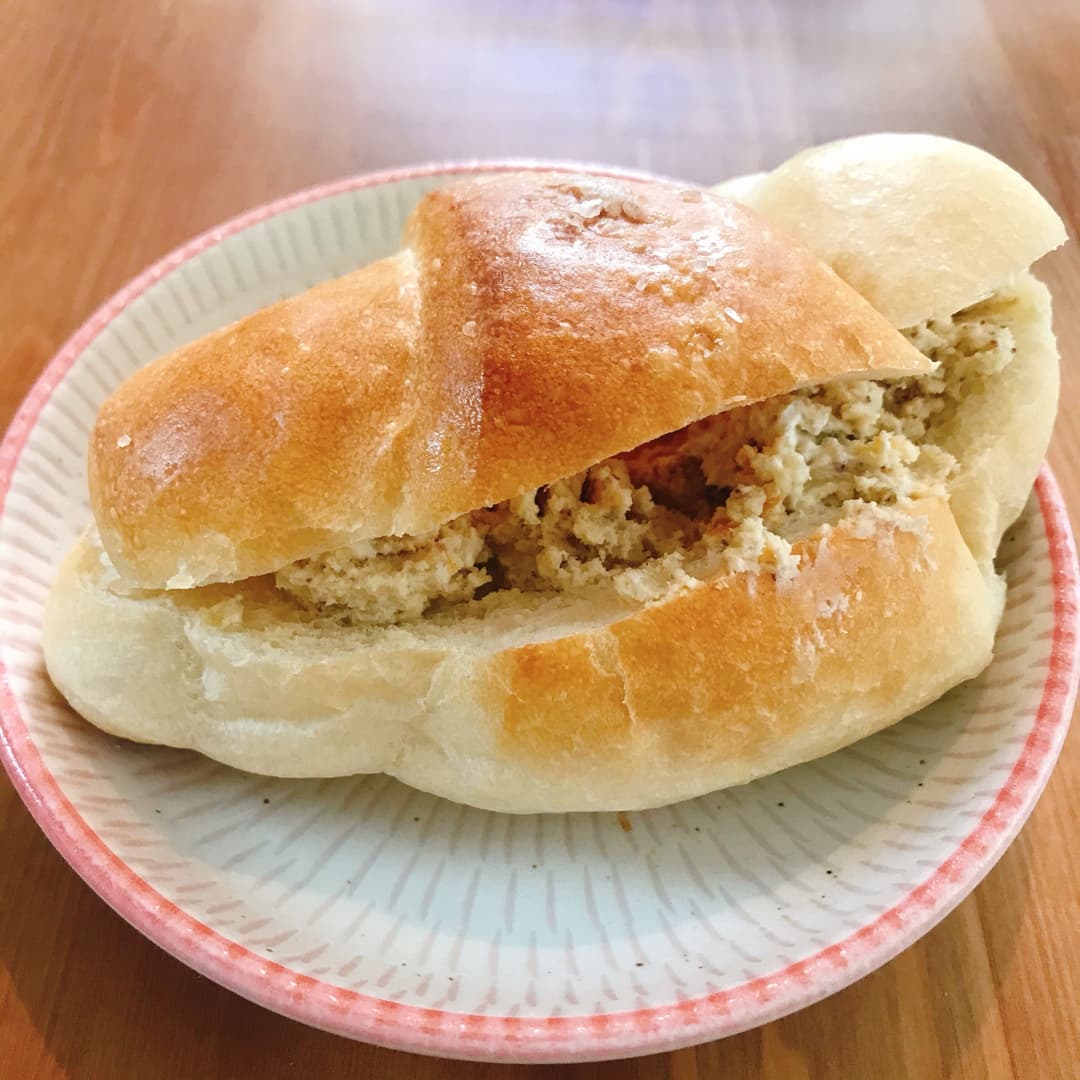 塩パンホイップスイートポテトの完成写真