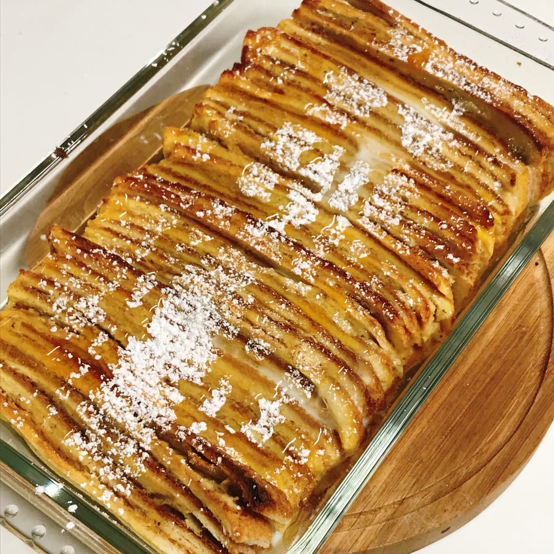 パン耳とスイートポテトのフレンチトーストの完成写真