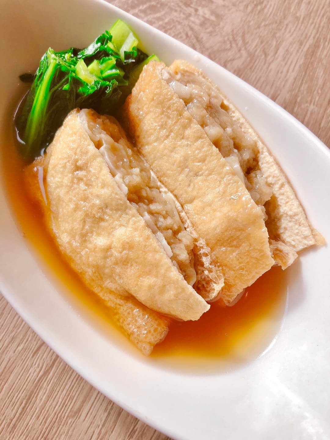 油揚げの巾着焼売の完成写真