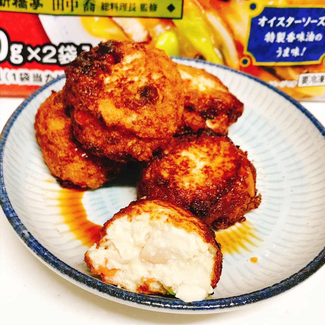 中華豆腐の落とし揚げの完成写真