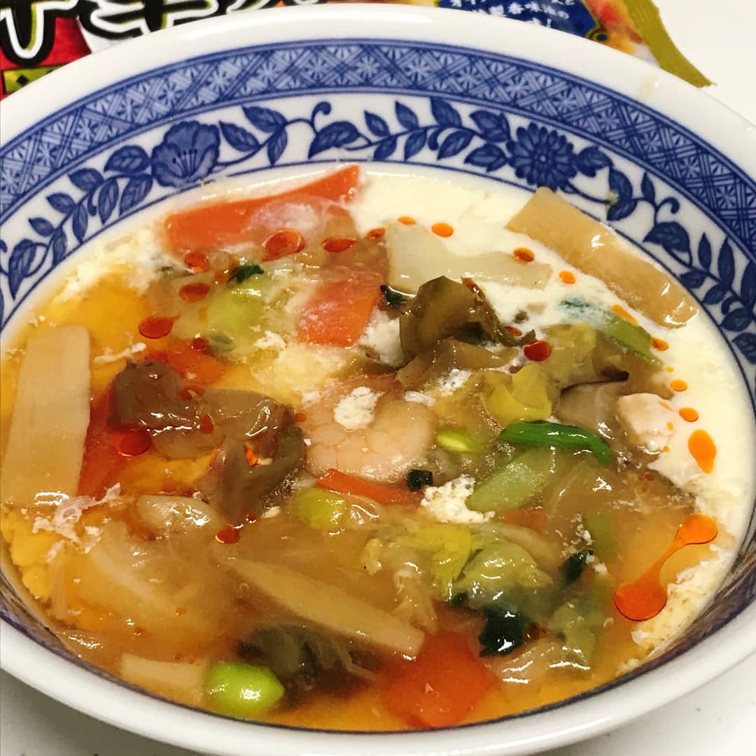 豆乳で作るおぼろ豆腐中華あんの完成写真