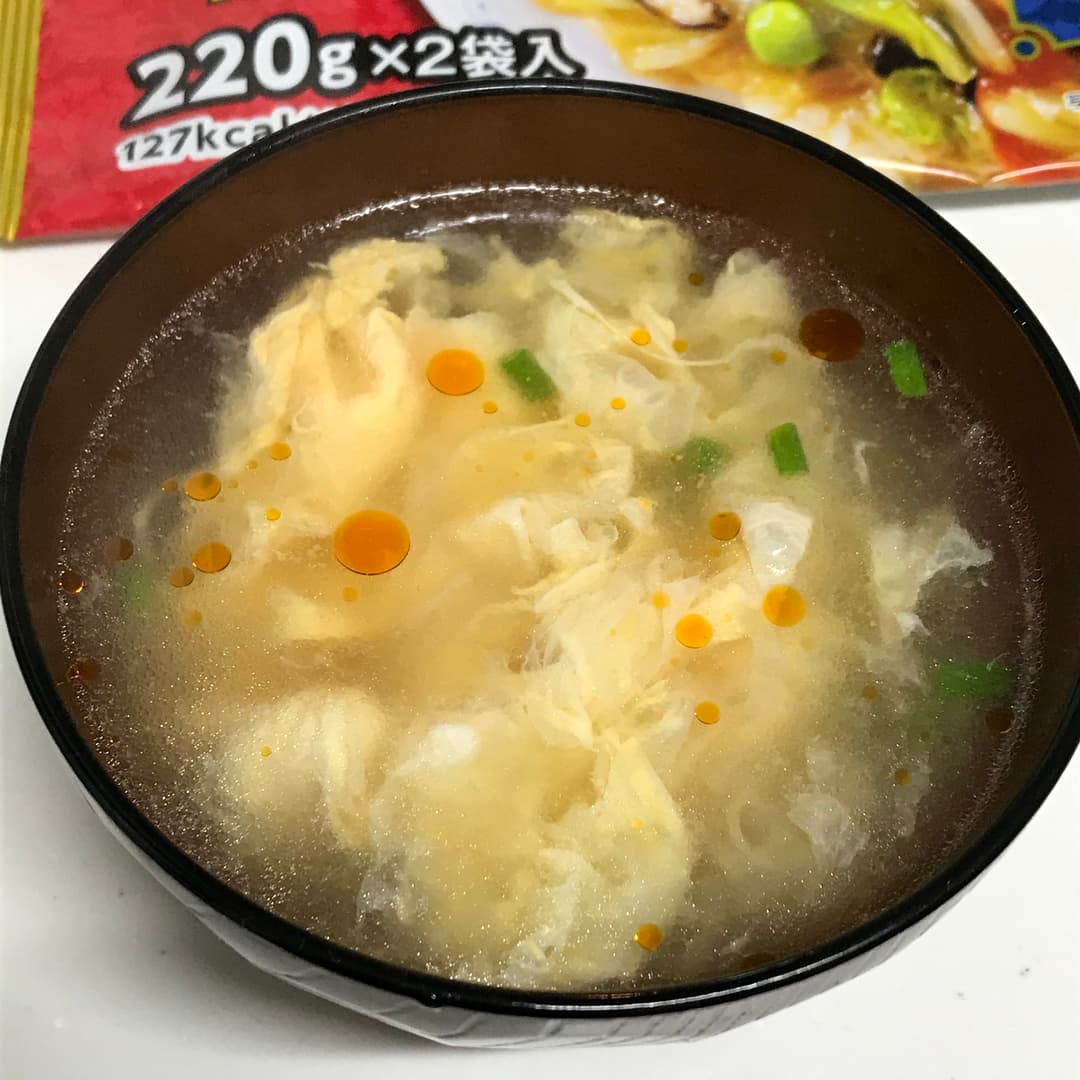 中華卵スープの完成写真