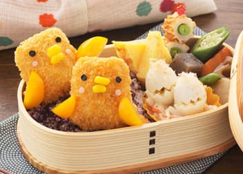 ひよこちゃんの和弁当の完成写真