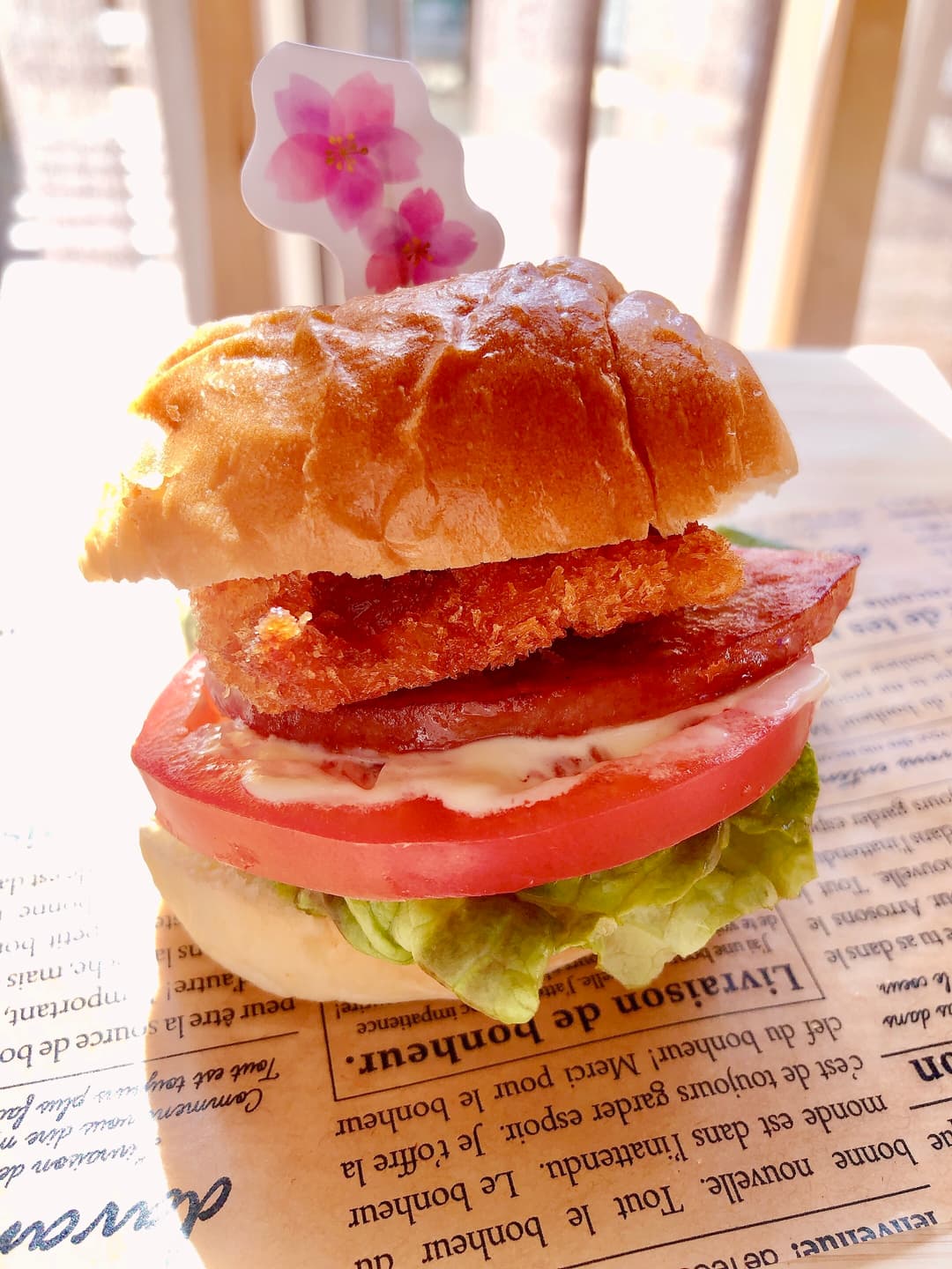 イカリングバーガーの完成写真