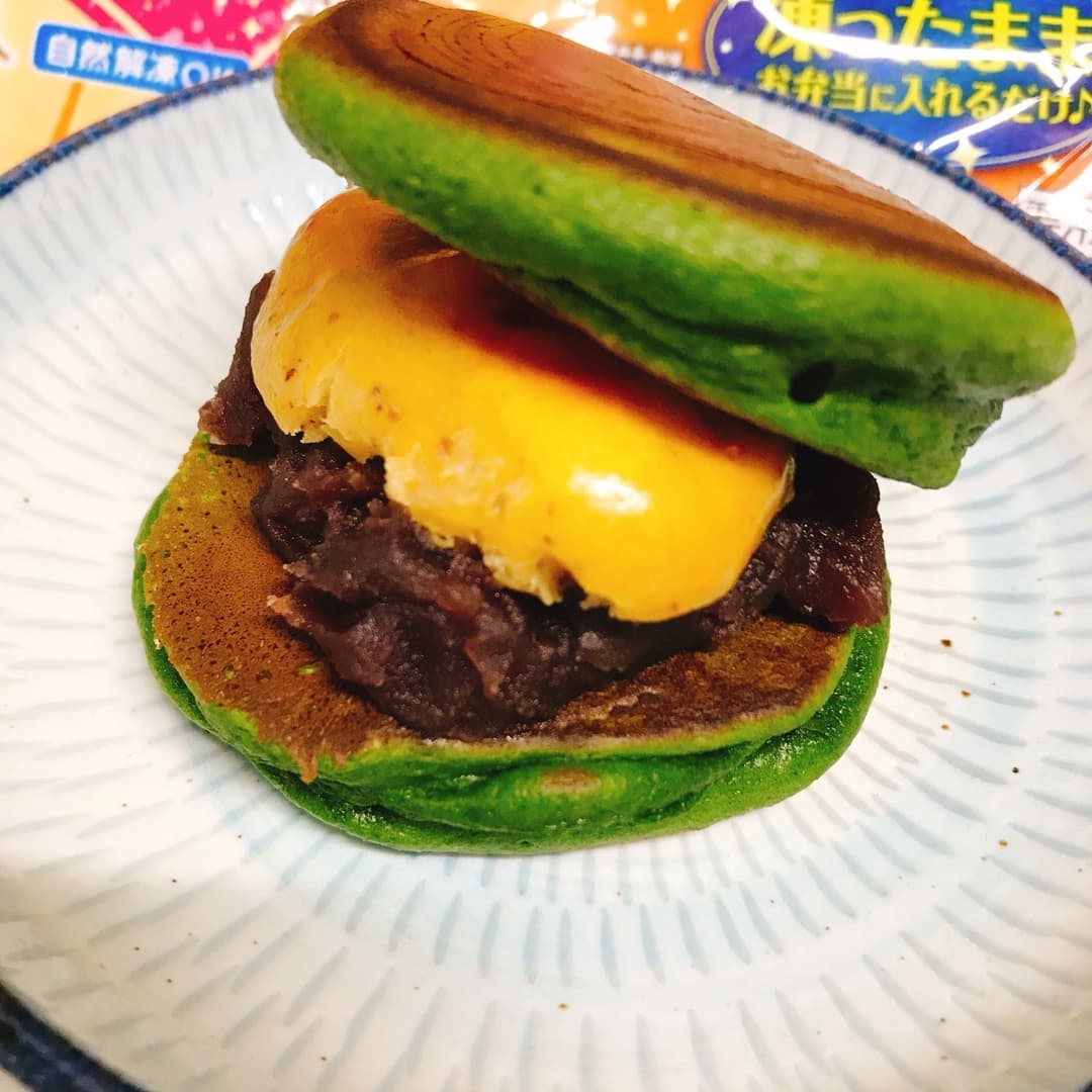 抹茶どら焼きスイートポテトの完成写真