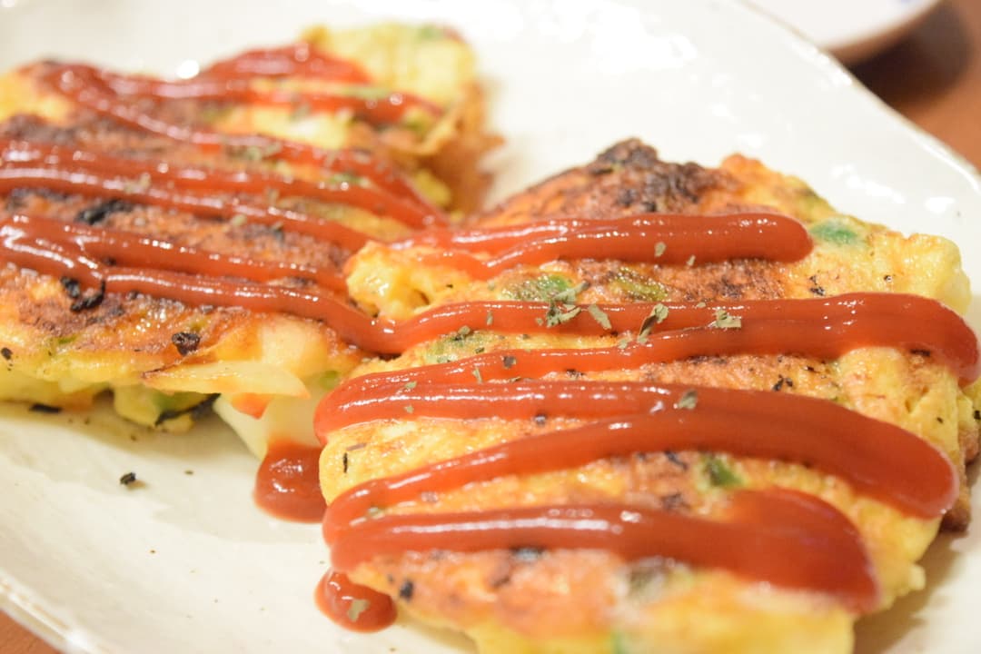 ピリ辛はんぺんお焼きの完成写真