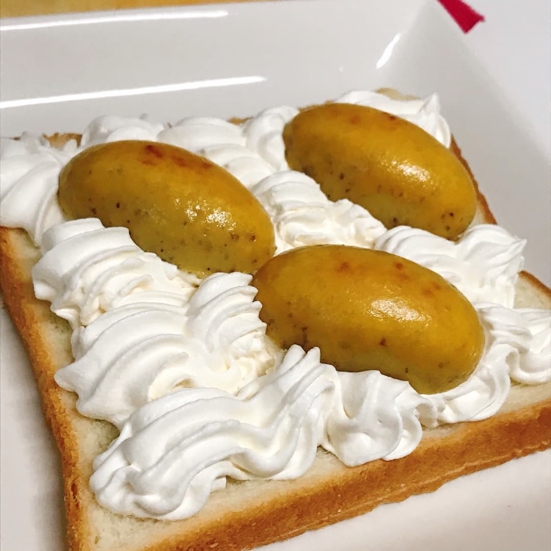 ホイップスイートポテトパンの完成写真