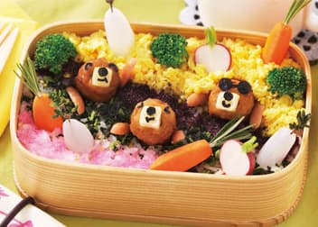 野菜畑のもぐら弁当の完成写真