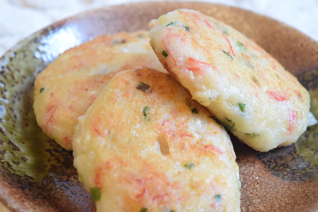 小籠包と豆腐のもちもち焼きの完成写真