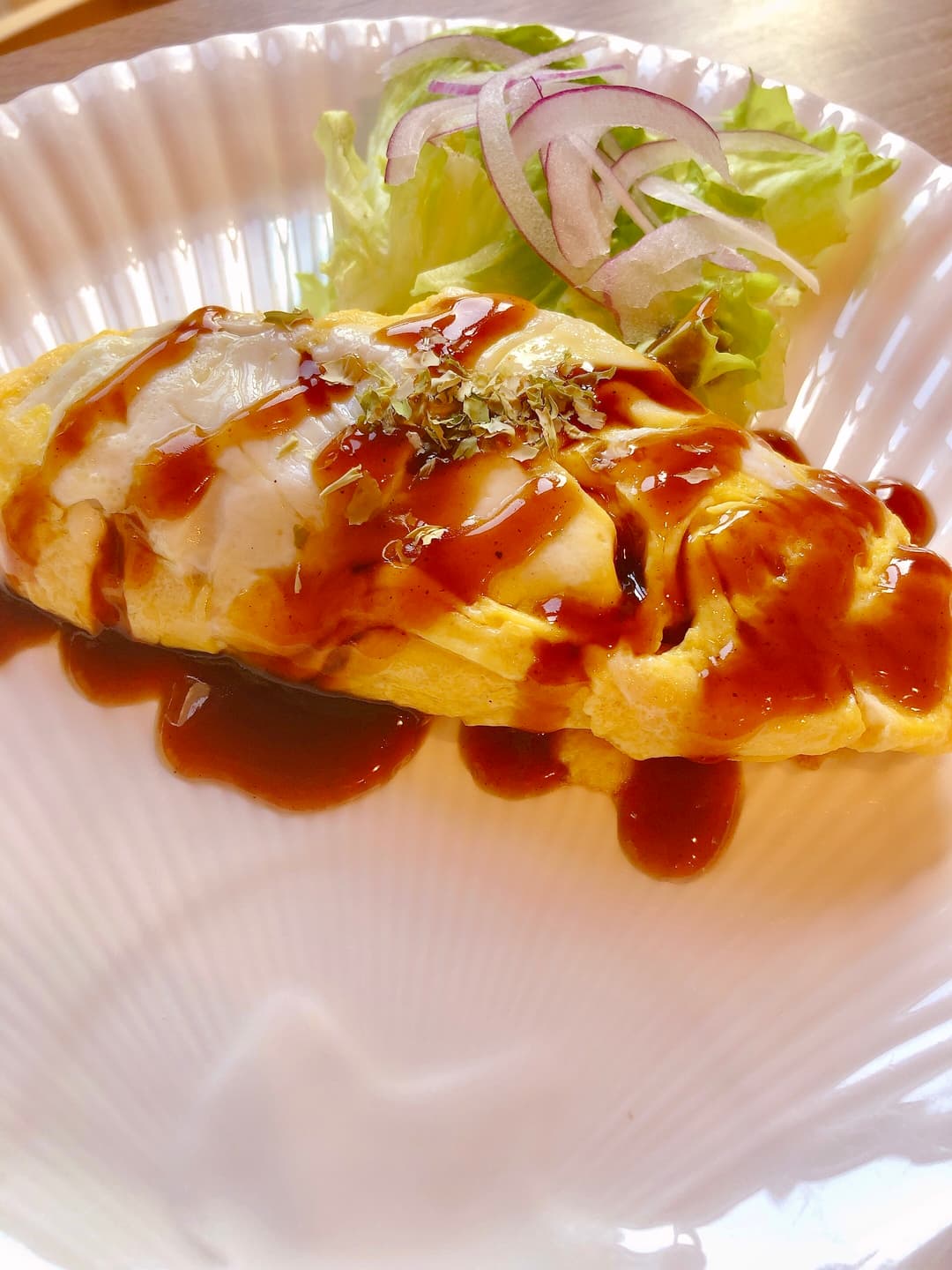 オム焼きそばの完成写真