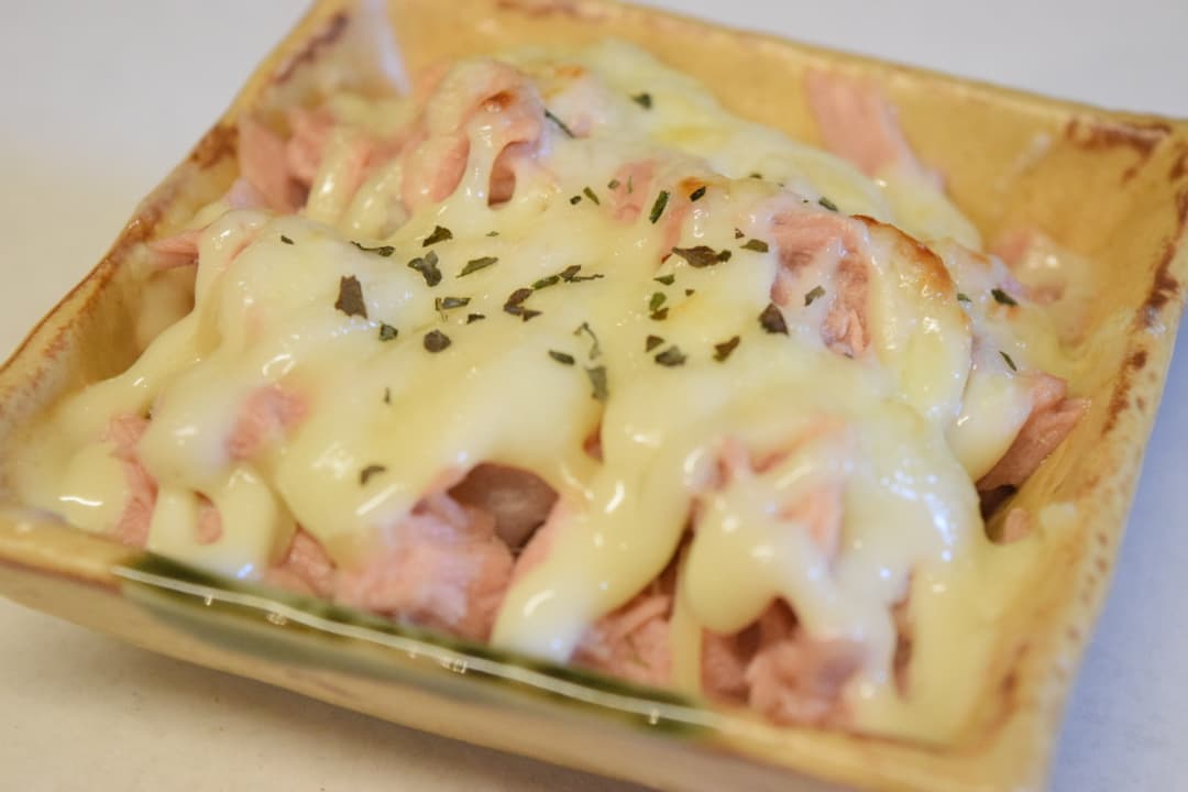 えびシューマイのツナチーズ焼きの完成写真