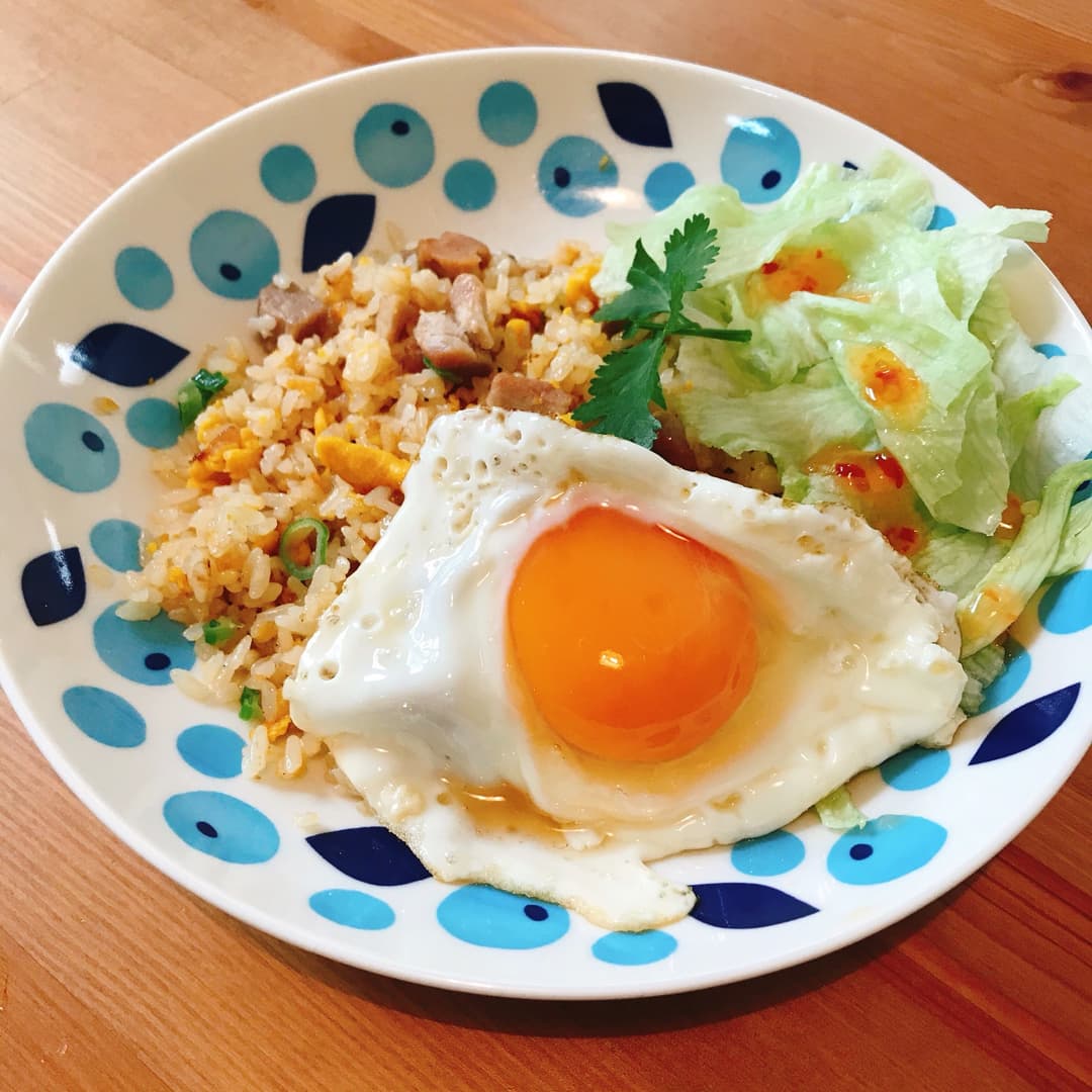 アジア飯風焼豚炒飯の完成写真