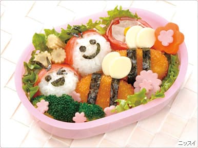 みつばち弁当の完成写真