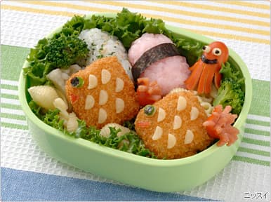 おさかな弁当の完成写真
