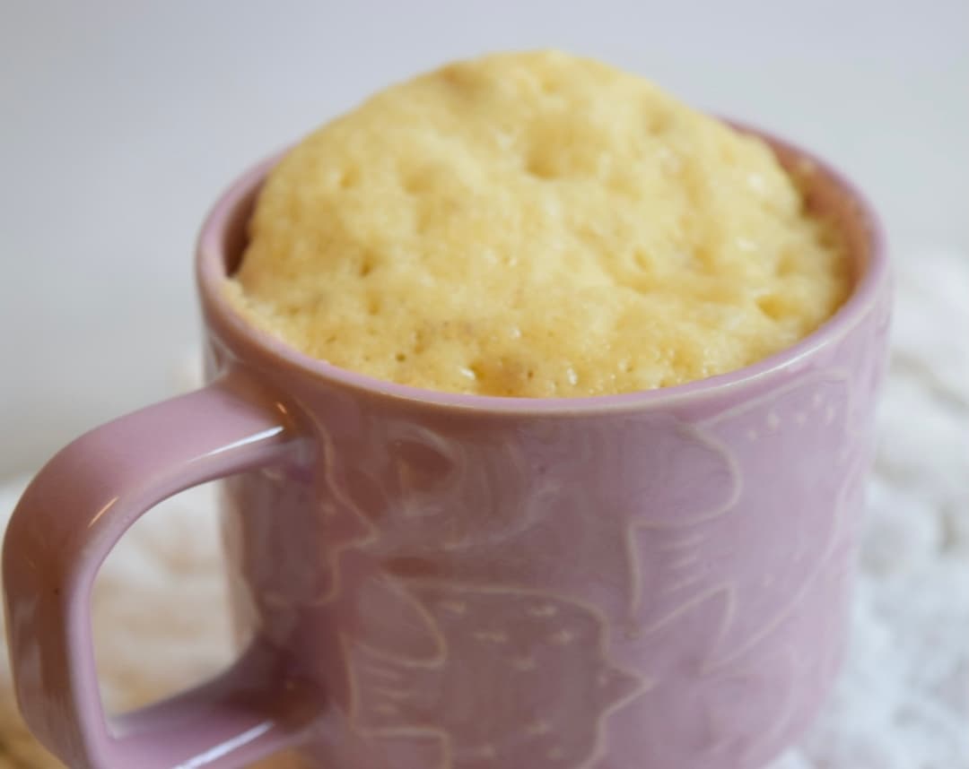 スイートポテトのマグカップケーキの完成写真