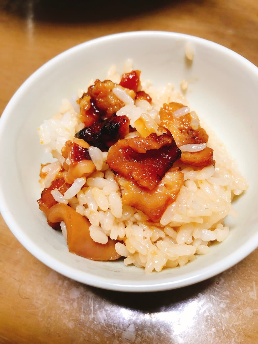 やきとり串入りタコ飯の完成写真