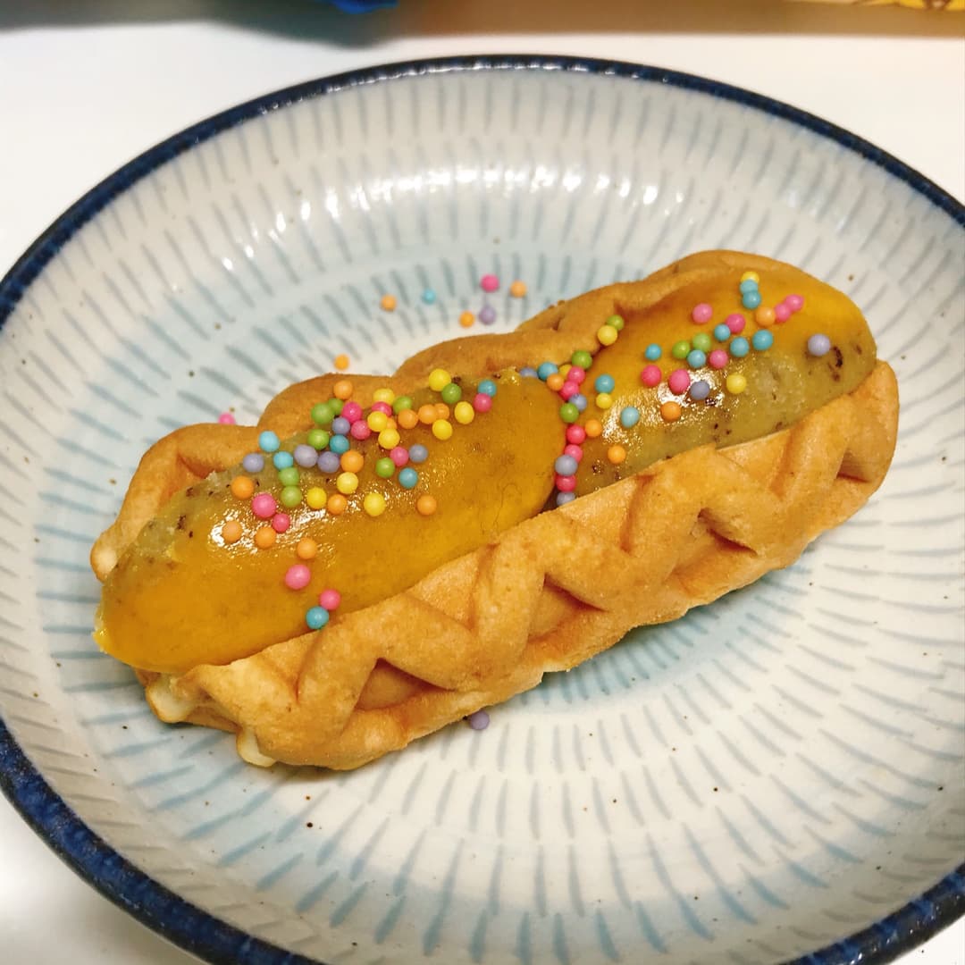 スイートポテトワッフルの完成写真