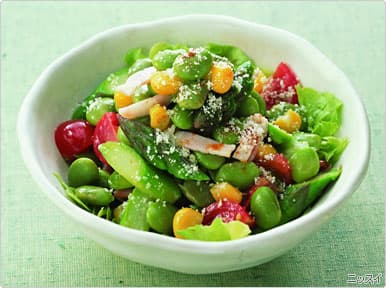 塩あじ茶豆のイタリアン風サラダの完成写真