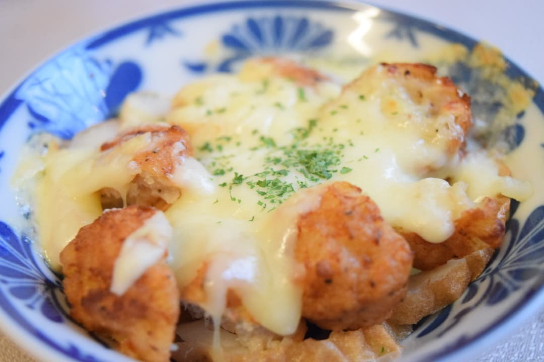 チキチキポテトとちくわのチーズ焼きの完成写真
