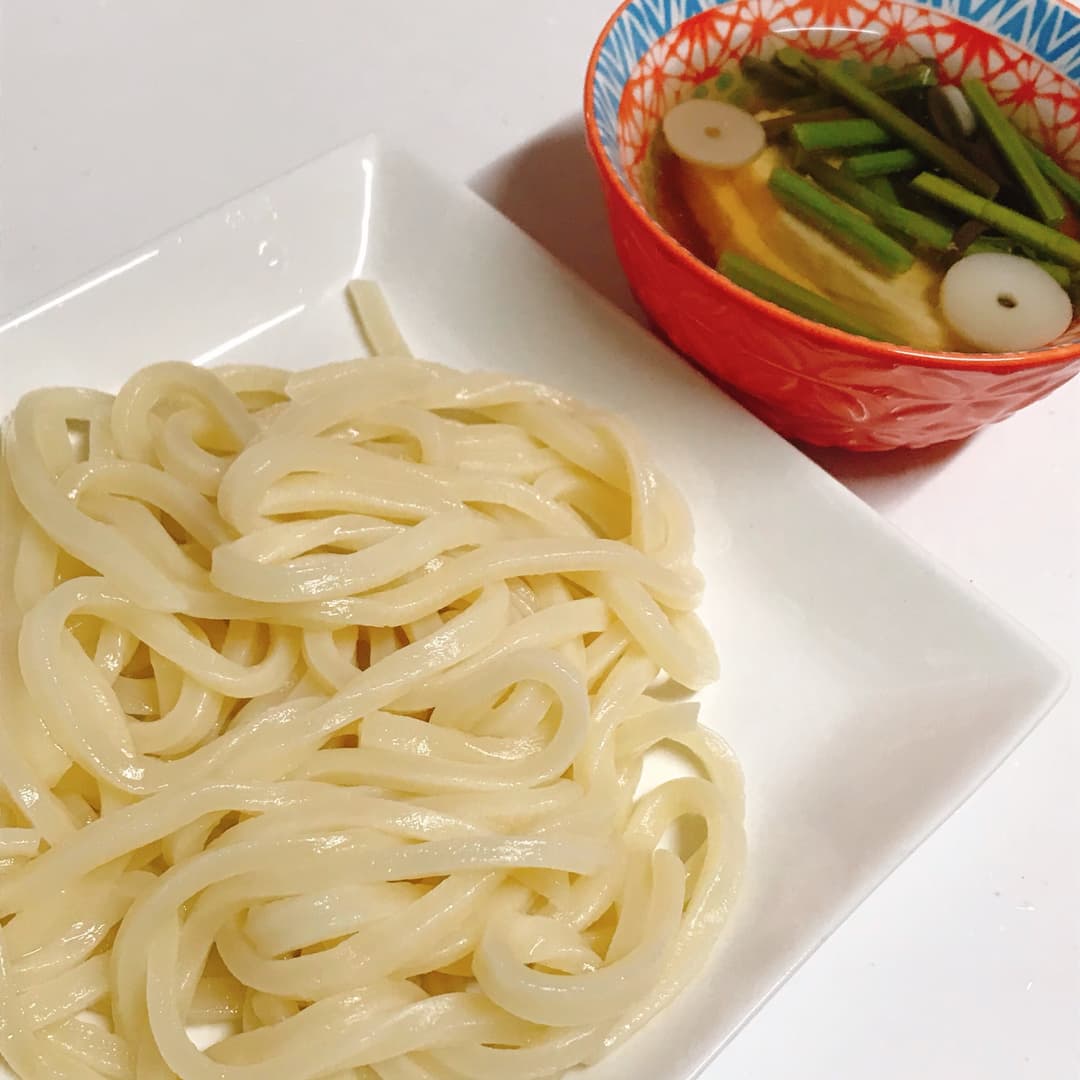 さぬきうどん山菜鶏つけ汁の完成写真