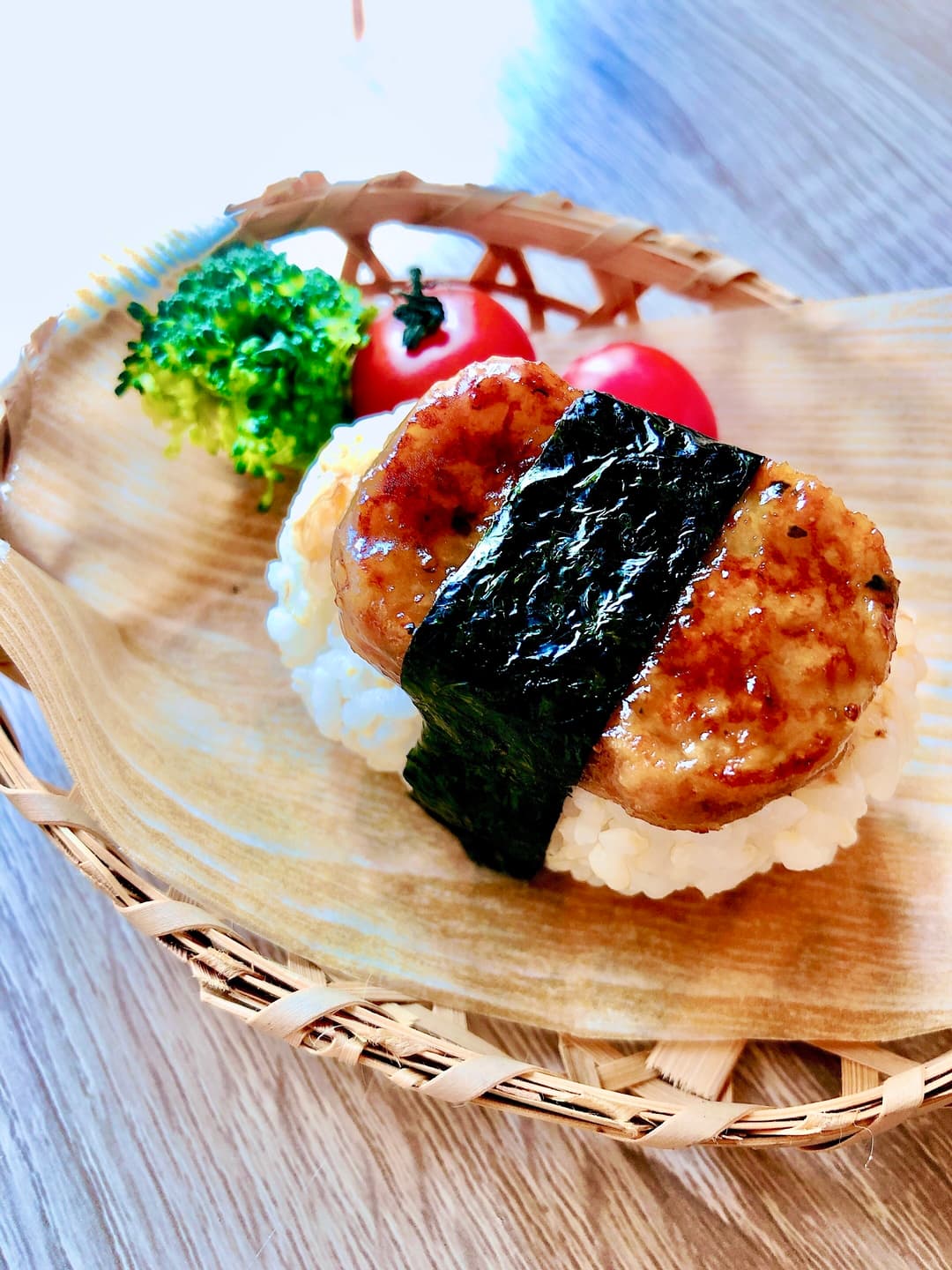 チキングリルでスパム風にぎりの完成写真