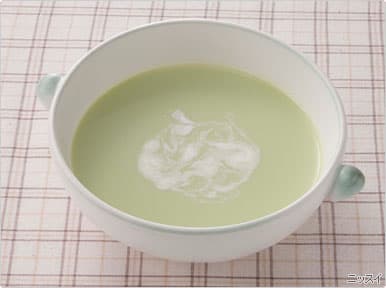 塩あじえだ豆の冷製スープの完成写真