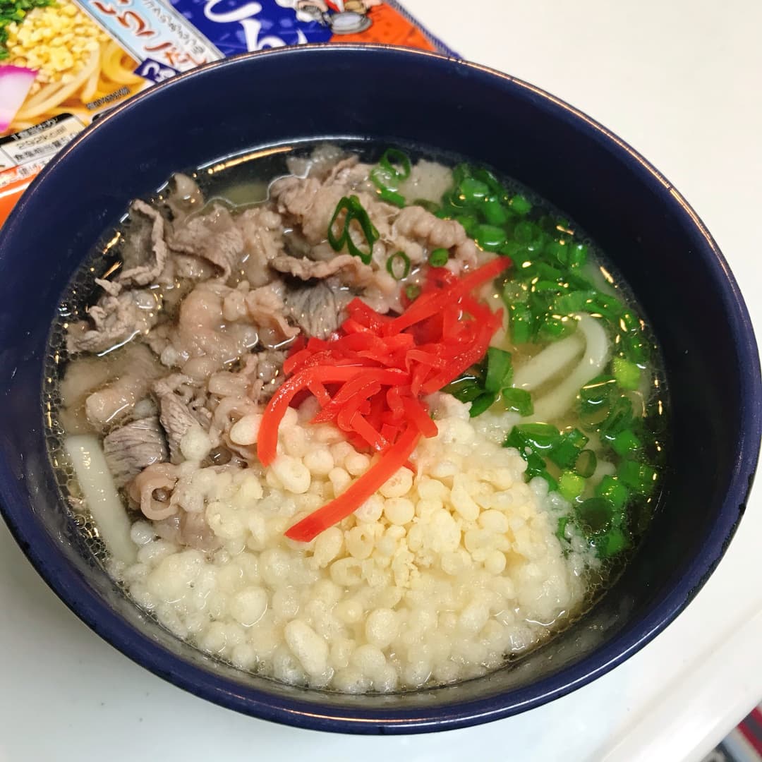 関西風肉うどんの完成写真