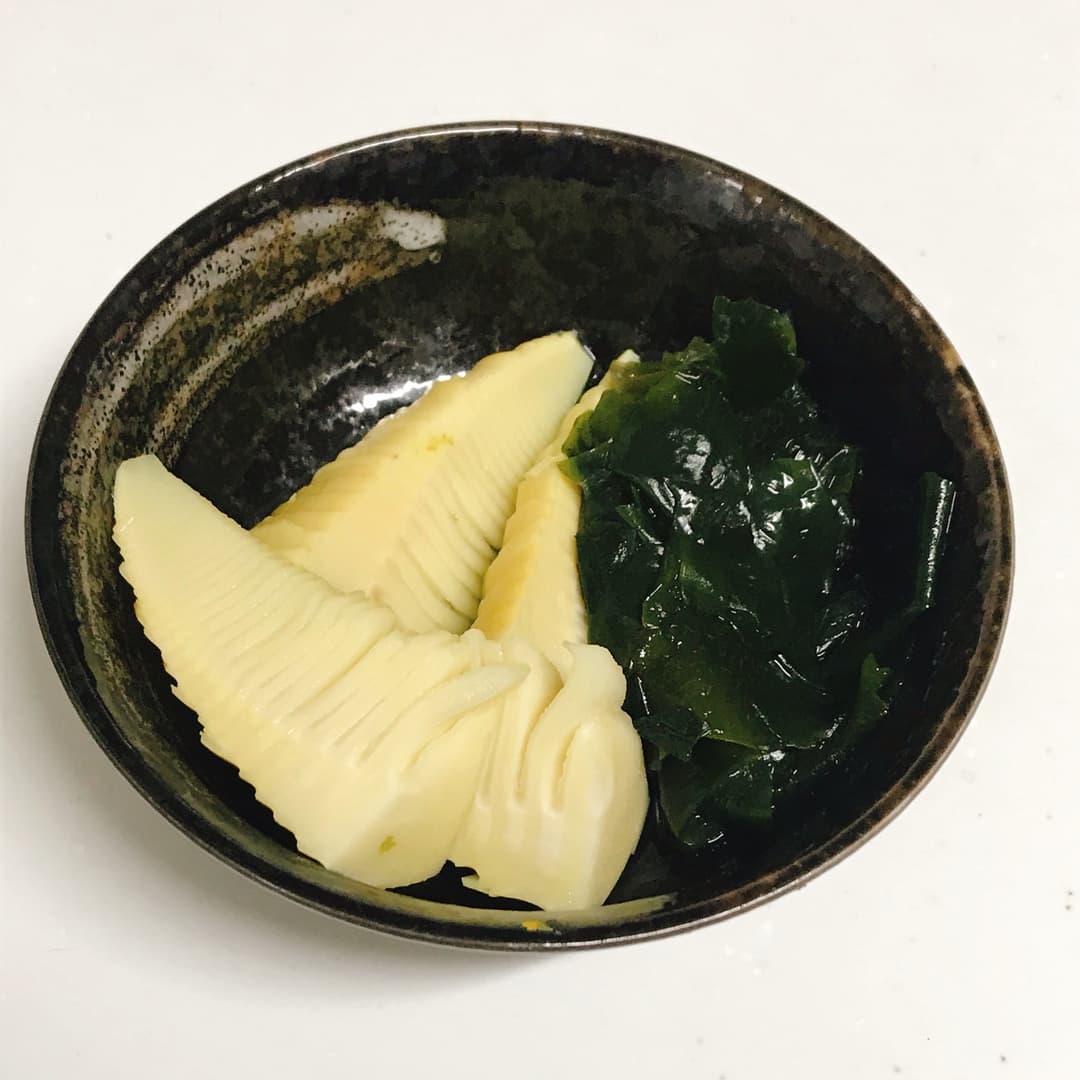 いりこだしで炊いた若竹煮の完成写真