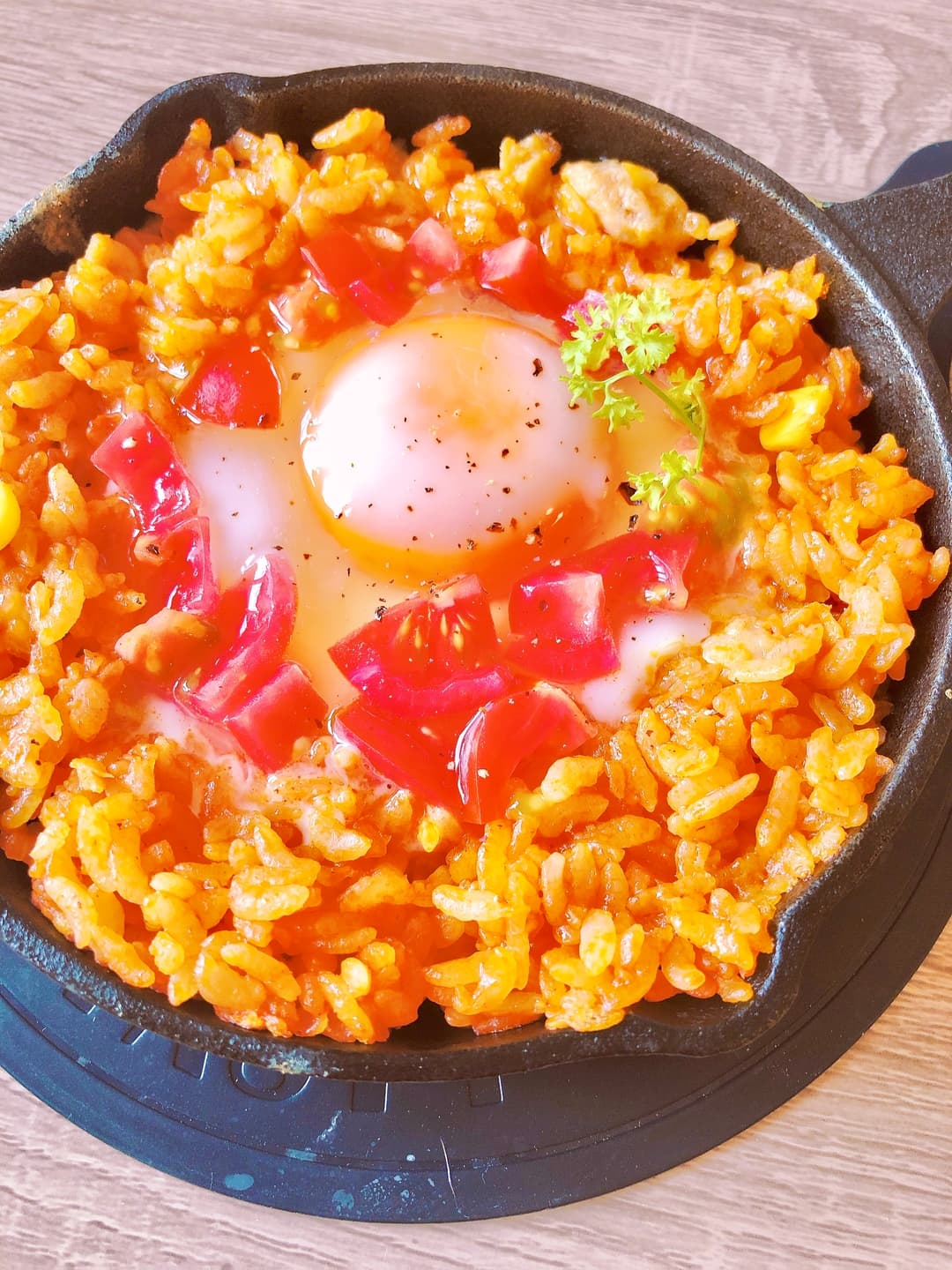 トロッと卵のチキンライスの完成写真