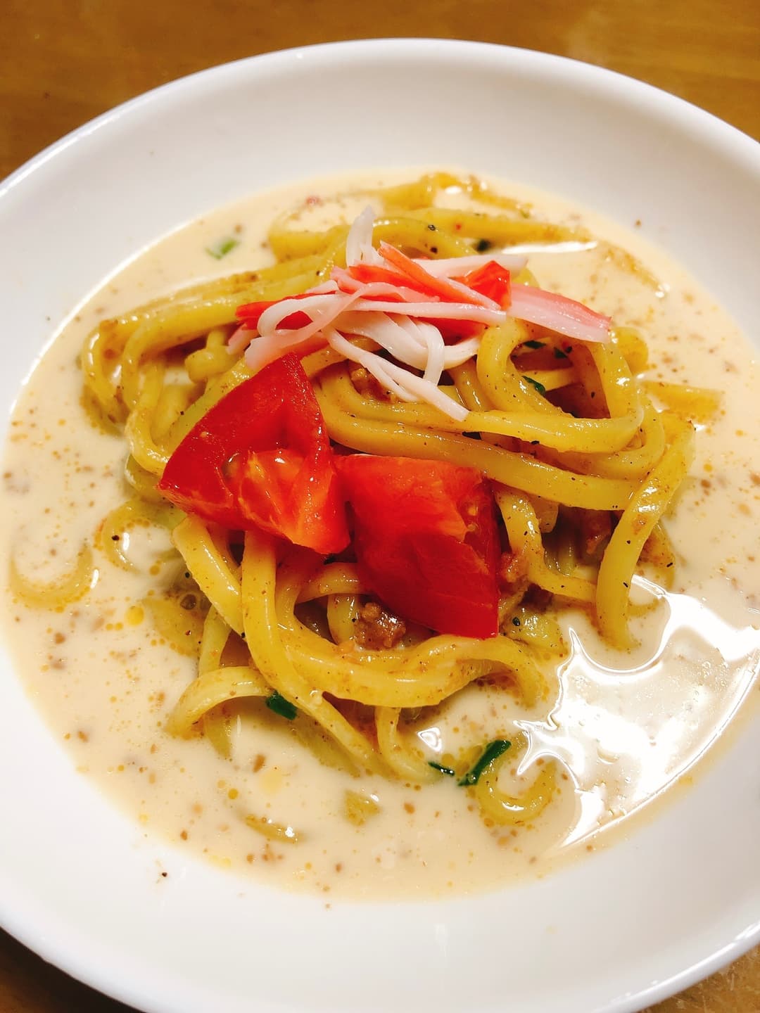 ごま豆乳台湾ラーメンの完成写真