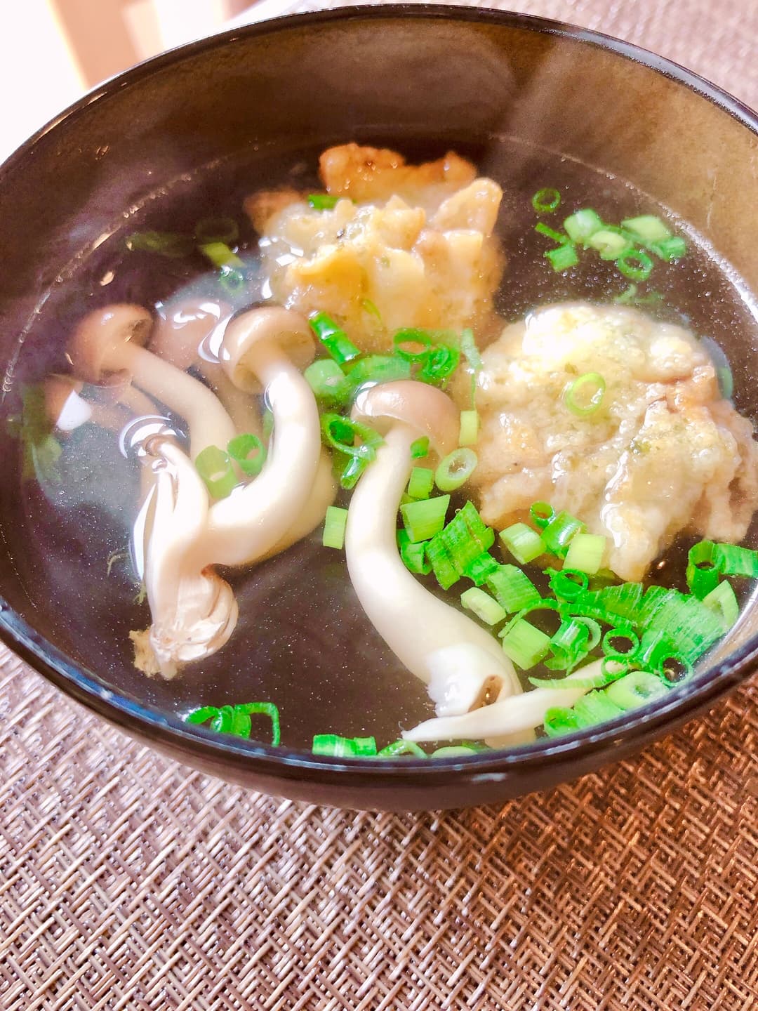 海老しんじょう風お吸い物の完成写真