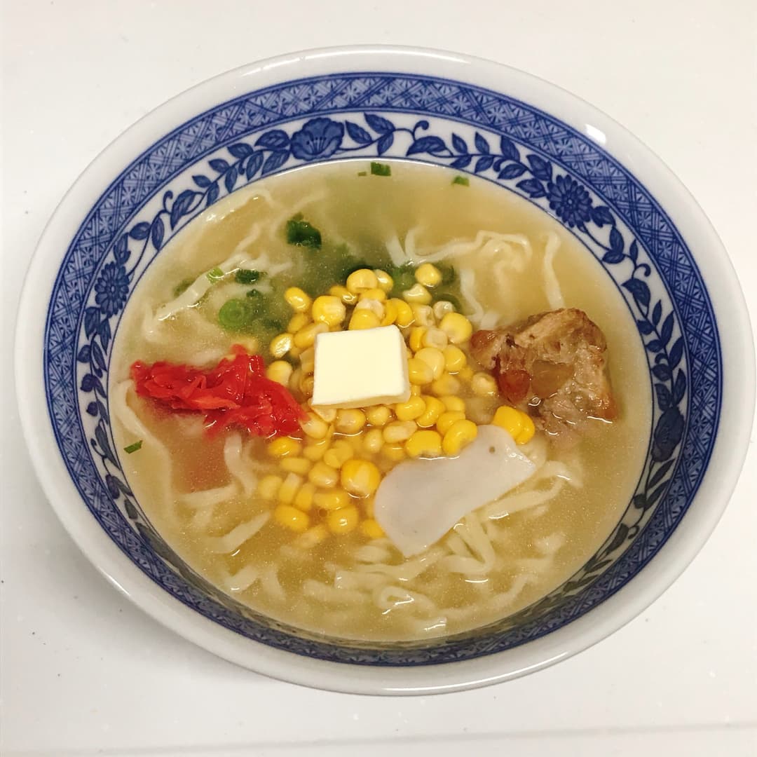 バターコーンソーキそばの完成写真