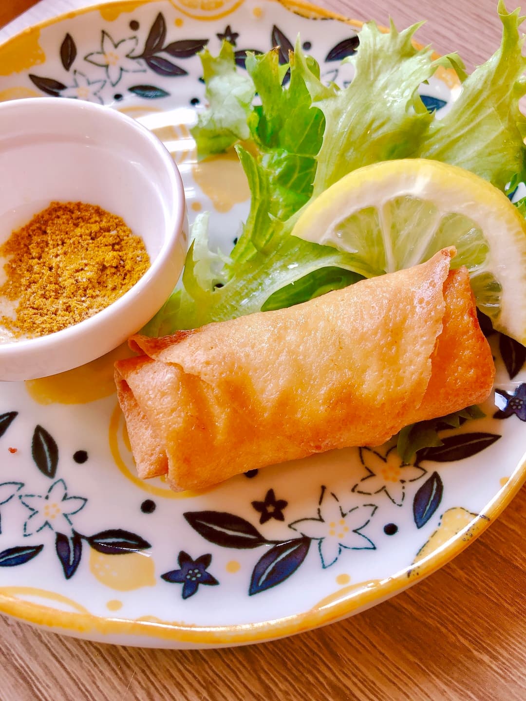 チーズ揚げのカレー塩のせの完成写真