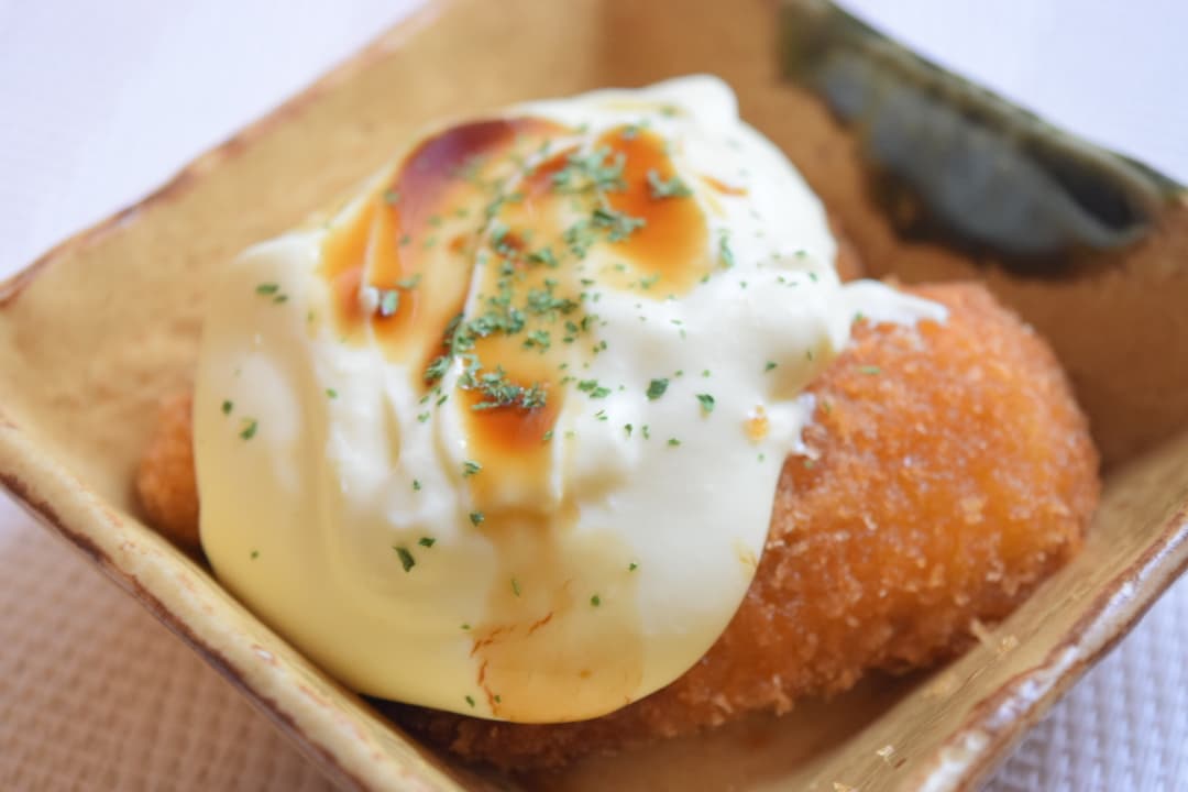 ささみカツのクリームチーズのせの完成写真