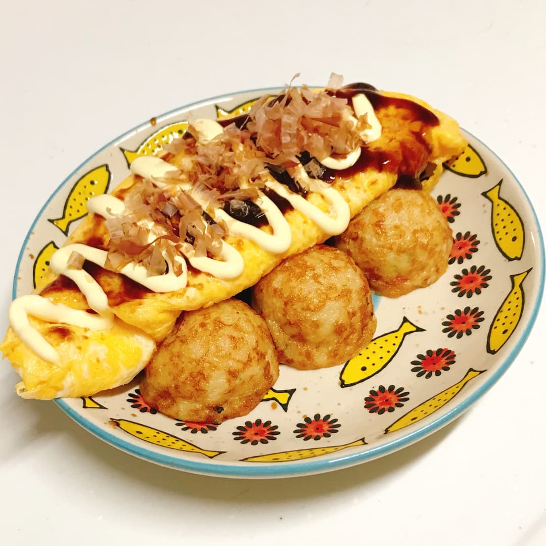 オムたこ焼きの完成写真