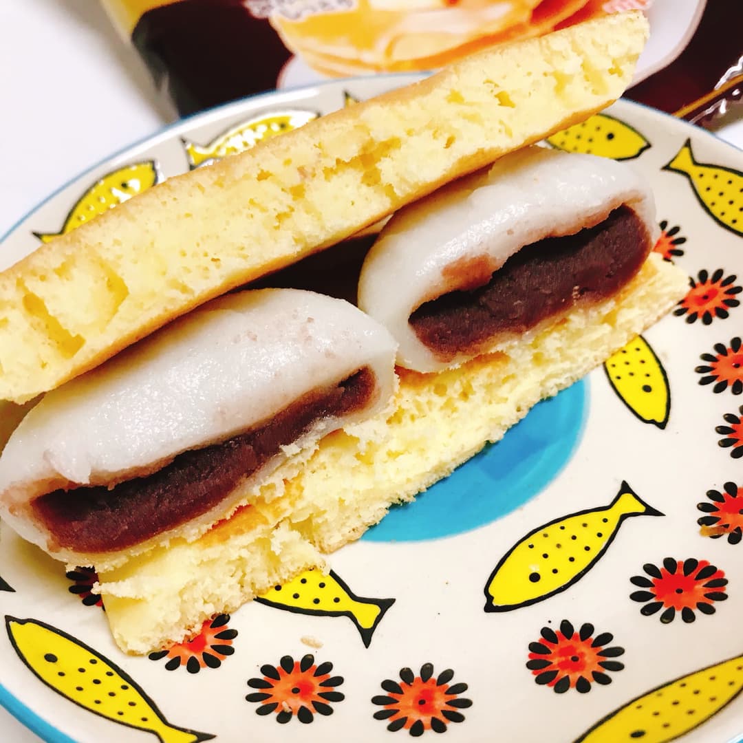 餅ホットケーキの完成写真