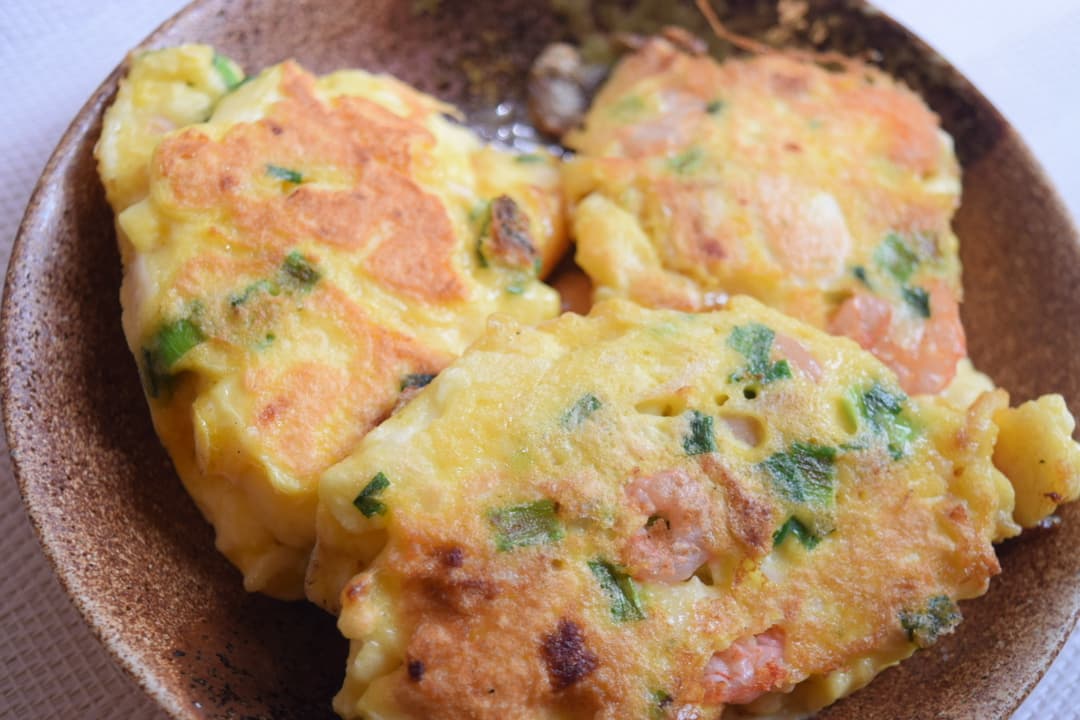 焼ほたて風バター醤油のえびはんぺん焼きの完成写真