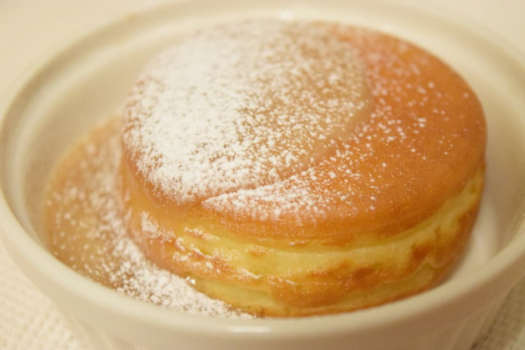 今川焼のピーナッツクリームがけの完成写真