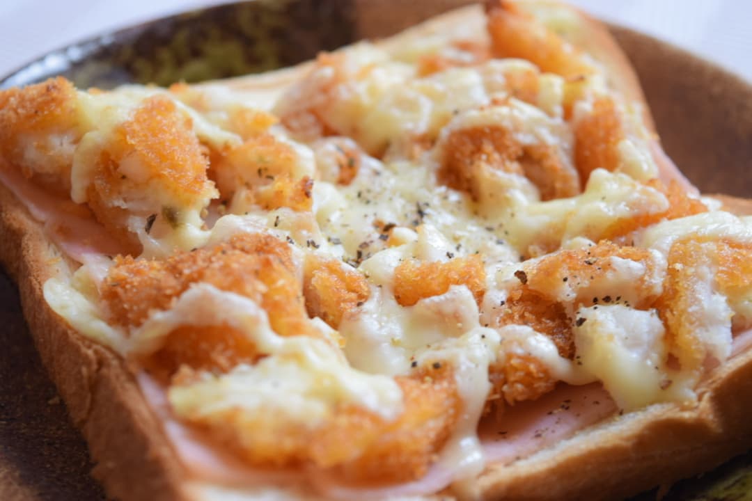 フィッシュバーガー風トーストの完成写真